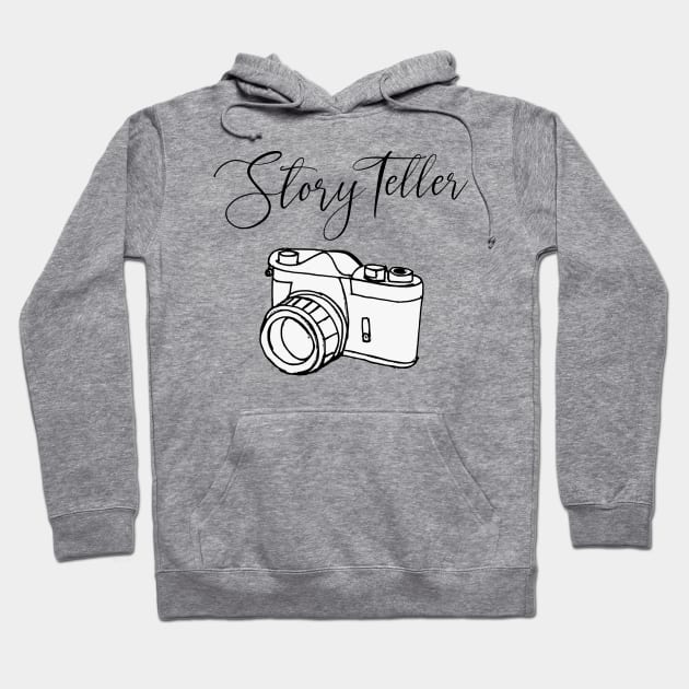 Photographer Gift for Photographer Story Teller Black Hoodie by Daphne R. Ellington